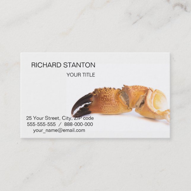 Carte De Visite Crabe (Devant)