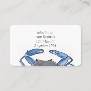 Carte De Visite Crabe bleu