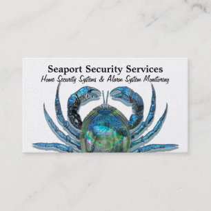 Carte De Visite Crabe robotique sur le professionnel d'or 3,5" x