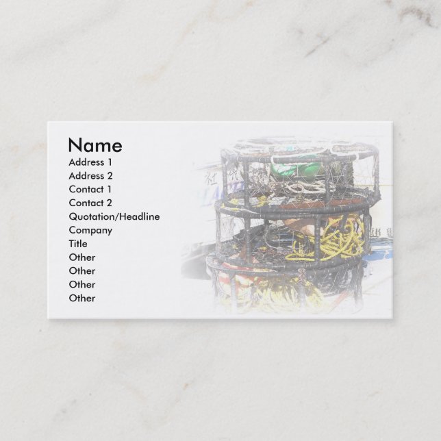 Carte De Visite Crabpots (Devant)