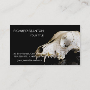 Carte De Visite Crâne animal