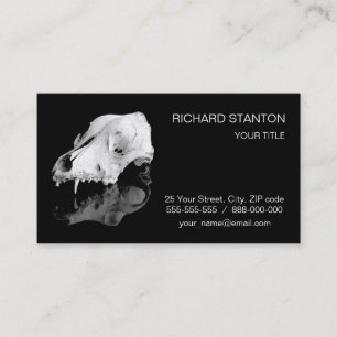 Carte De Visite Crâne animal