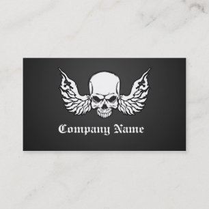 Carte De Visite Crâne et ailes