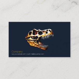 Carte de visite crâne T Rex