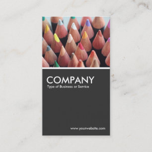 Carte De Visite Crayon couleur - gris 80 %