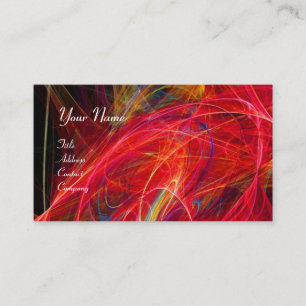 Carte De Visite CRAZY PHOTON vibrant doux noir rouge blanc