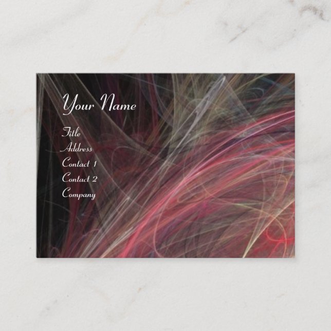 Carte De Visite CRAZY PHOTON violet vif (Devant)