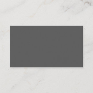 Carte De Visite Create Your Own dark gray Custom Design