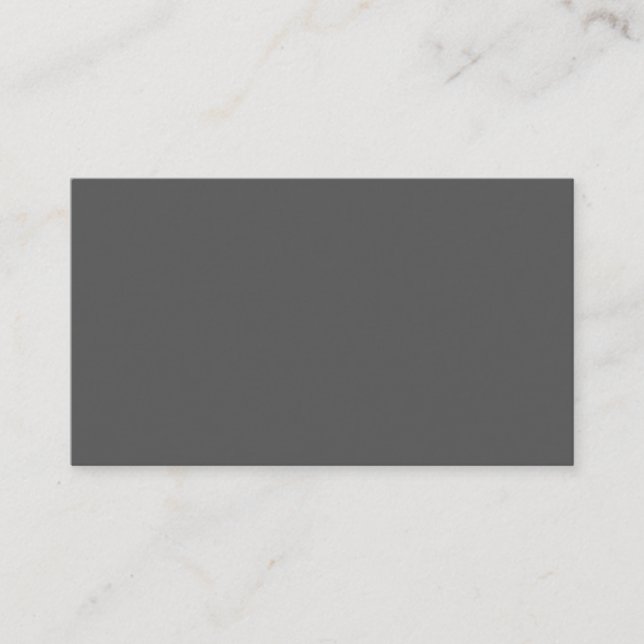 Carte De Visite Create Your Own dark gray Custom Design (Devant)