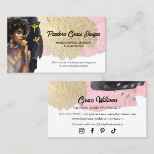 Carte De Visite Créateur de Bijoux Artisanaux