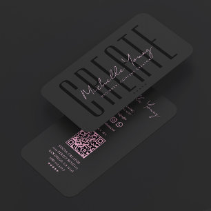 Carte De Visite Créateur de contenu numérique rose esthétique