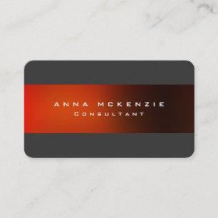 Carte De Visite Créatif à la mode unique rouge gris à la mode