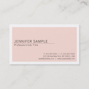 Carte De Visite Créatif Minimaliste Moderne Chic Plaine tendance