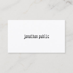 Carte De Visite Créatif Moderne Élégant Professionnel Simple Plat