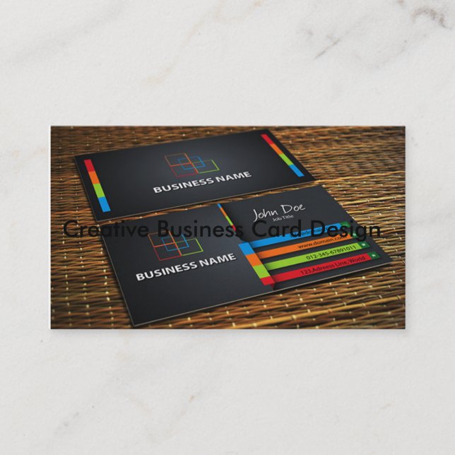 Carte de visite créatif PSD Templete (Devant)