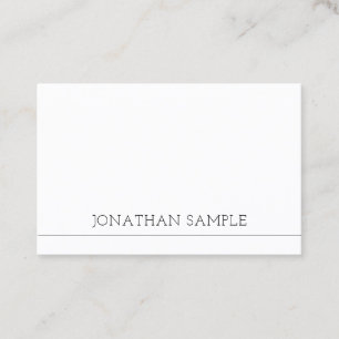 Carte De Visite Créatif Simple Design Moderne tendance Luxe Plaine
