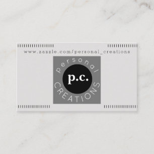 Carte De Visite Créations personnelles gris