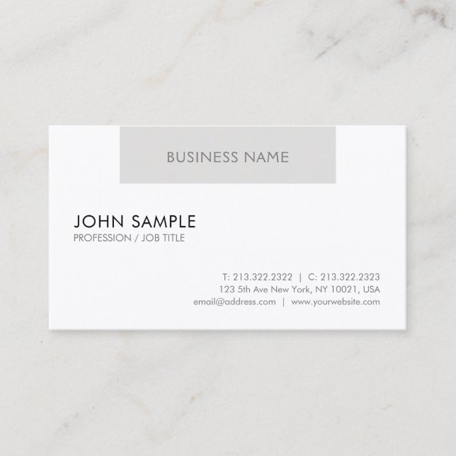 Carte De Visite Créative Professionnelle Moderne Design Nettoyant (Devant)