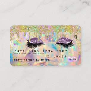 Carte De Visite Crédit Holographique des extensions de Parties sci