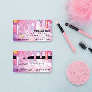 Carte De Visite Crédit pour Parties scintillant épaisse Holographi