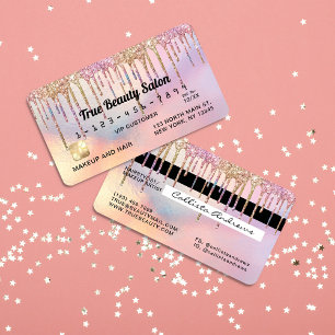 Carte De Visite Crédit Rainbow Holographic Parties scintillant Dri