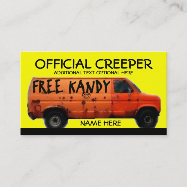 Carte de visite Creeper (Devant)
