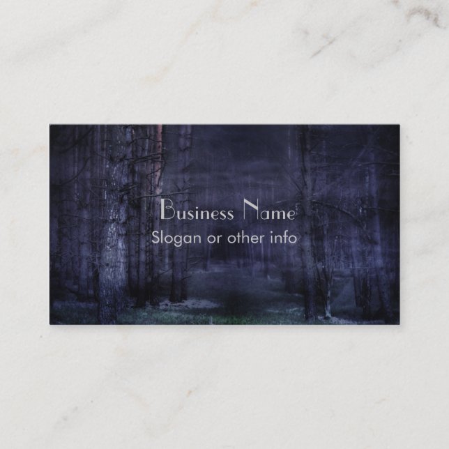 Carte De Visite Creepy forest (Devant)
