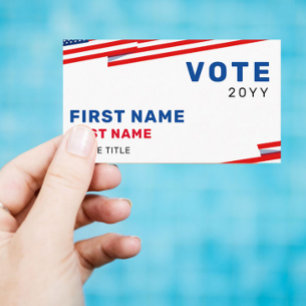 Carte De Visite Créer votre propre campagne électorale
