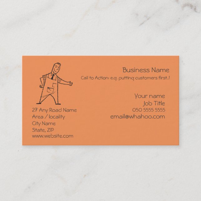 Carte De Visite Créez facilement votre propre site Web générique (Devant)