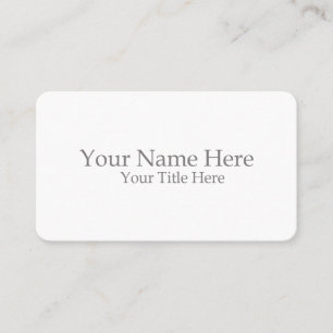 Carte De Visite Créez le Vôtre