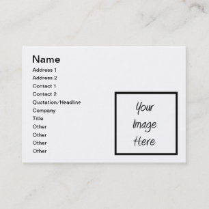 Carte De Visite Créez vos propres - blanc de personnaliser
