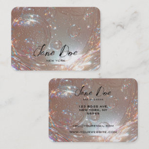 Carte De Visite Créez Vos Propres Bulles D'Iridescente Personnalis