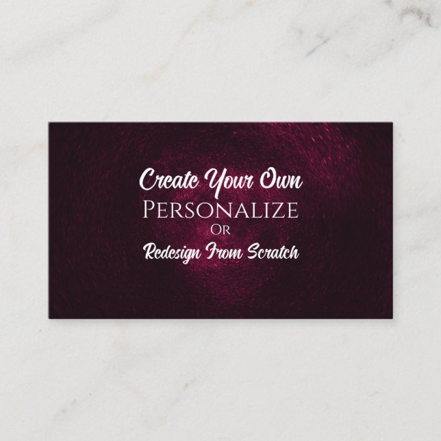 Carte De Visite CREEZ VOS PROPRES CARTES! Personnaliser (Devant)