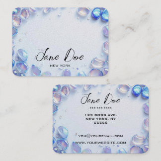 Carte De Visite Créez Vos Propres Pierres Opales Bleues Personnali