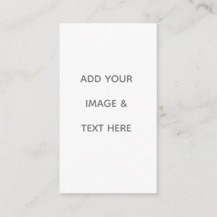 Carte De Visite Créez Votre Propre blanc