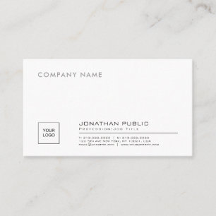 Carte De Visite Créez votre propre entreprise élégante avec logo