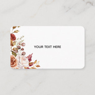 Carte De Visite Créez Votre Propre Floral