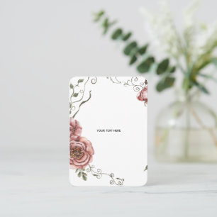 Carte De Visite Créez votre propre floral