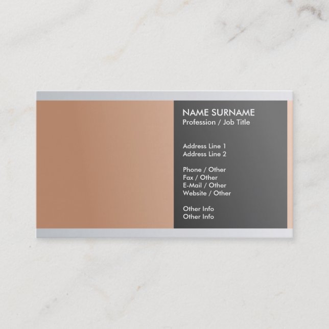 Carte De Visite Créez votre propre luxe élégant professionnel (Devant)