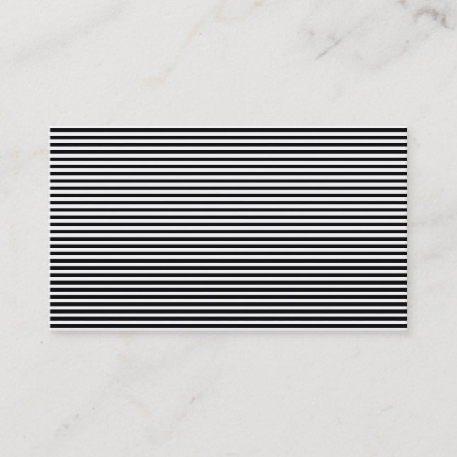 Carte de visite/Créez votre propre noir et blanc (Devant)