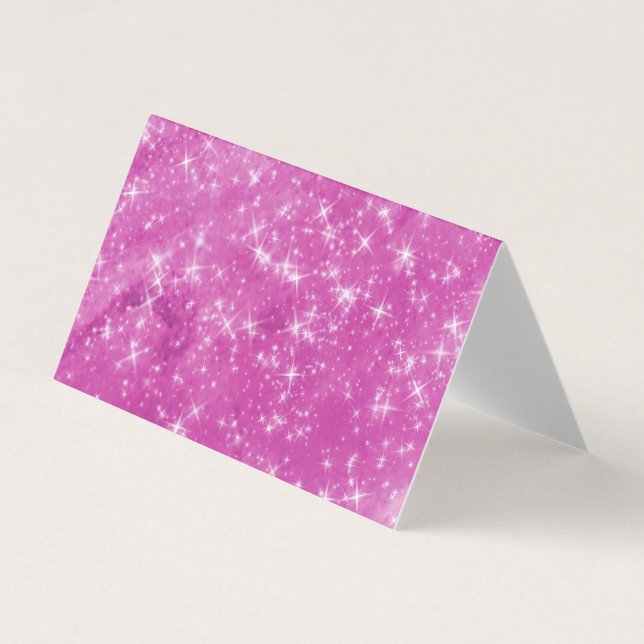 Carte De Visite Créez votre propre Parties scintillant Magenta vie (Devant)