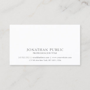 Carte De Visite Créez votre propre professionnel classique propre 