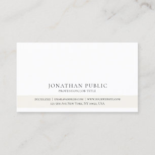 Carte De Visite Créez votre propre professionnel classique propre 