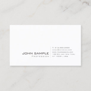 Carte De Visite Créez votre propre simple élégant professionnel