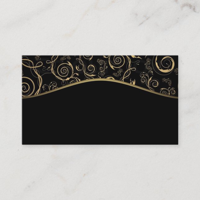Carte de visite/Créez votre propre tourbillon noir (Devant)