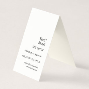 Carte De Visite Crème de signature moderne minimaliste et simple