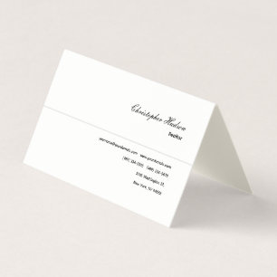 Carte De Visite Crème de signature Professional Simple Realtor