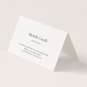 Carte De Visite Crème de signature professionnelle unique classiqu