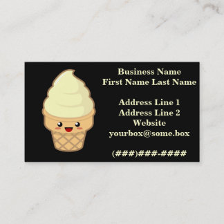 Carte De Visite Crème glacée