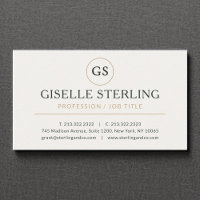 Crème Neutre Or Luxe Minimaliste Professionnel